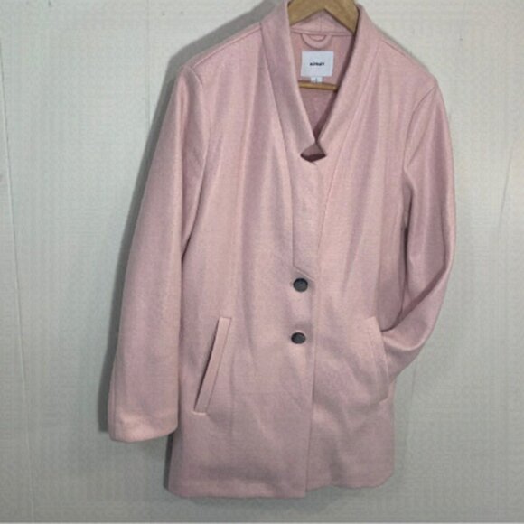 old Navy Light Pink Soft Pea Coat Large - Picture 1 of 4